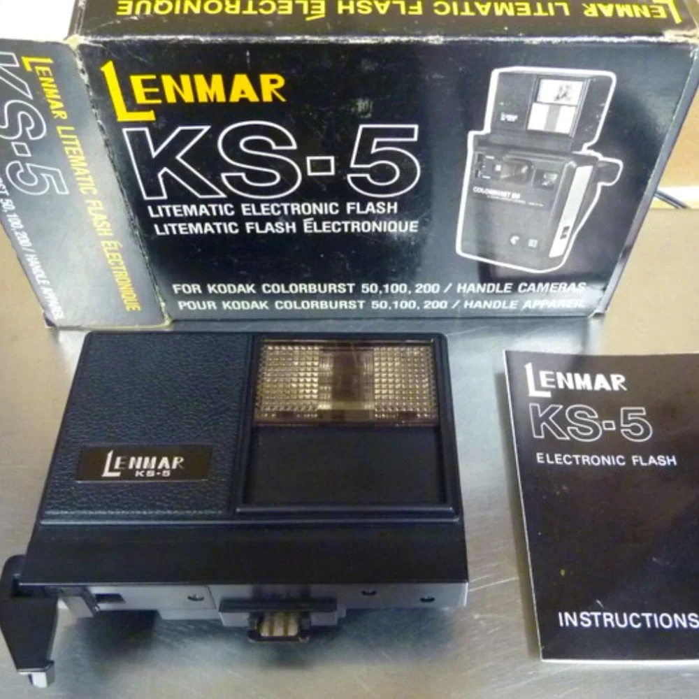 Lenmar KS-5 Litematic Electronic Flash for Kodak Colorburst 50,100,200 Handle 📷